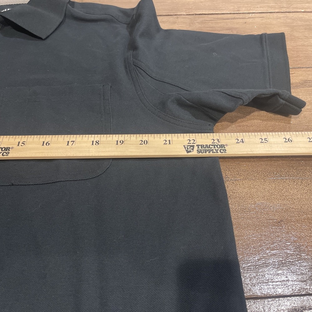Duluth Trading Polo Shirt Mens M Blue Short Sleeve Cotton Workwear Relaxed - Picture 8 of 10
